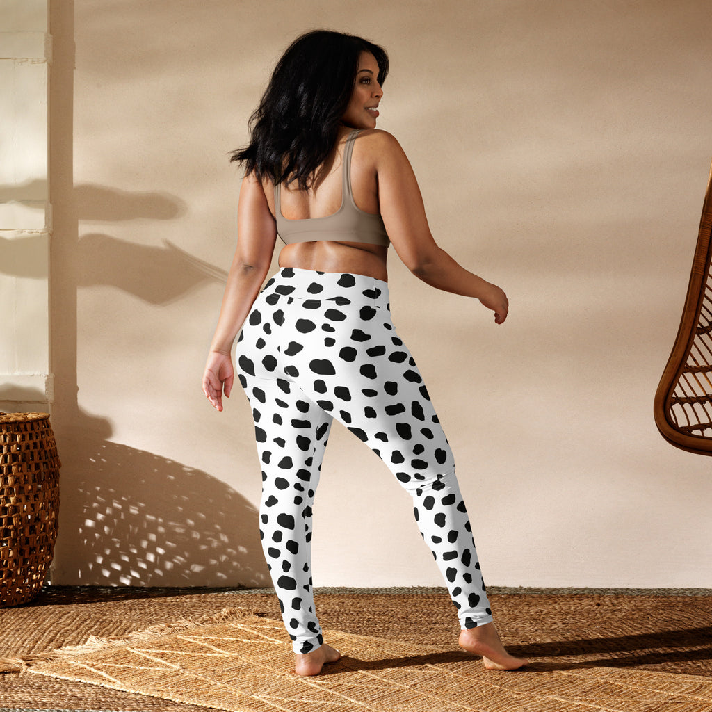 Woman shows off her 101 Dalmatians-inspired leggings - with some