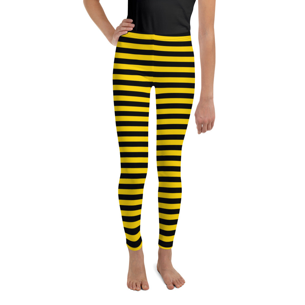 Bumble Bee Leggings/ Bumble Bee Youth Teen Leggings/ Bumble Bee Theate –  Super Capes and Tutus